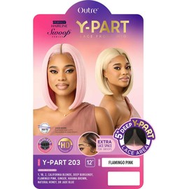 Outre Lace Front Wig - Perfect Hair Line - Swoop Series Y-Part 203 (FLAMINGO PINK)