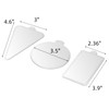 Dicunoy 300 PCS Mini Cake Boards - 3" Silver Mousse