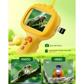 Borescope Snake Camera with Light for Kids, Outdoor Educational STEM Toys, Science Gifts for 5 Year Old Boy, Camping Nature Activities, Best Birthday Gift for Boys, Girls Ages 4,5,6,7,8,9,10 Years Old