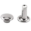Rivet,Leather Craft Rivet 100pcs Double Rivet Tubular Metal Leather for