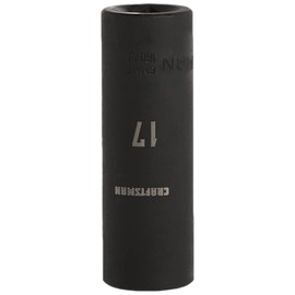 CRAFTSMAN Deep Impact Socket, Metric, 1/2-Inch Drive, 17mm (CMMT16078)