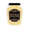 CafePress Mustard Jar Bumper Sticker 10"x3" Rectangle Bumper Sticker Car
