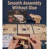 ROKR 3D Wooden Puzzles for Adults, 113 Pieces Rubber Band