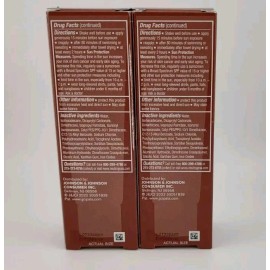 Neutrogena Purescreen+ Mineral UV Tint SPF 30 Face Liquid - Deep 1.1 oz Lot of 2