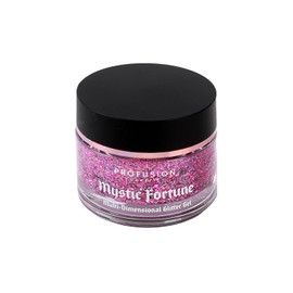 Profusion Cosmetics Rituals Mystic Fortune Glitter Gel for Face and Body, Transform Your Look with Color Shifting Glitter, Unleash The Mystique with Long Lasting Adhesive Gel (Psychic Reading)