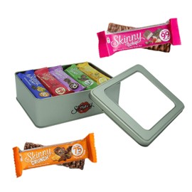 Skinny Bars Whip and Crunch x 15 - Mixed Flavoured Hamper - Low-Calorie Snack Under 100 Calories