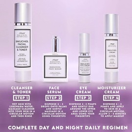 Bakuchiol Facial Serum Oil 1.7 oz & Bakuchiol Moisturizer 1.7 oz Bundle - Retinol Alternative - All Natural Plant Derived Ingredients with Bakuchiol