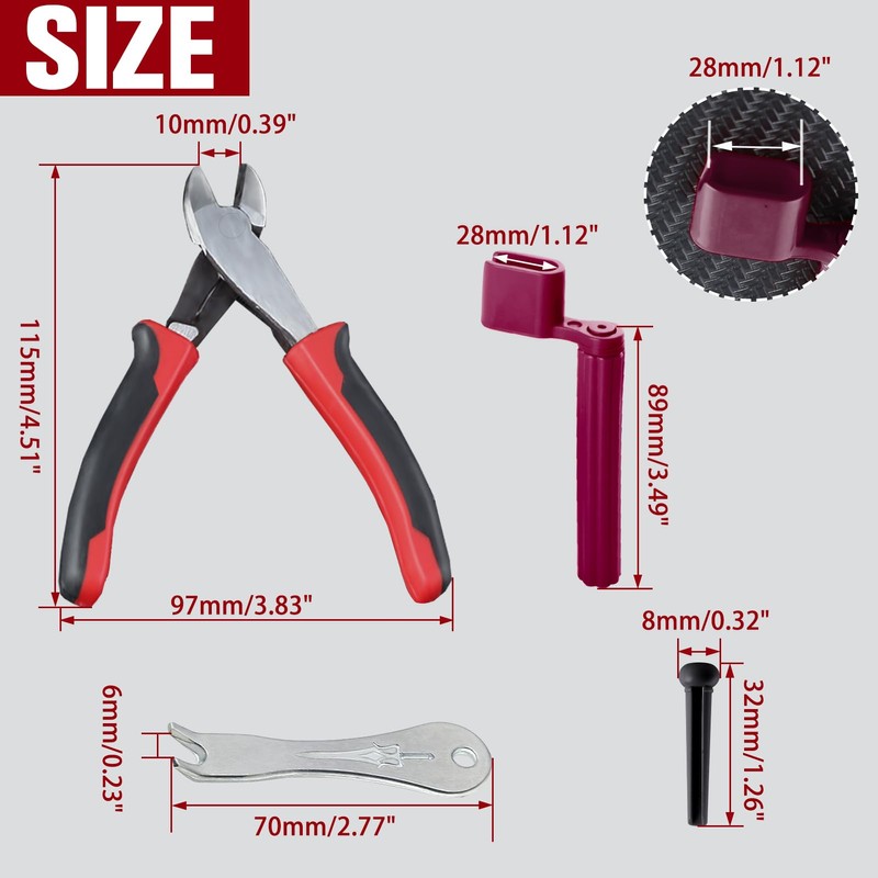 SPEEDWOX 15Pcs Guitar String Cutter Wire Cutters Mini Diagonal Pliers