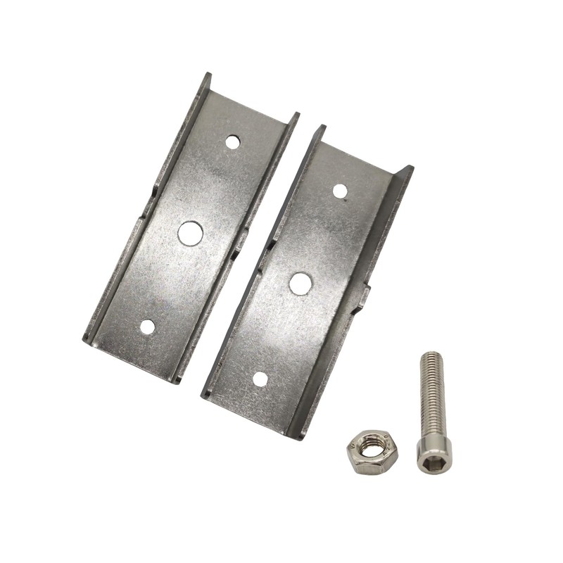 6 Pcs 1.18" Slip Square Tube Coupler, Straight Line Square
