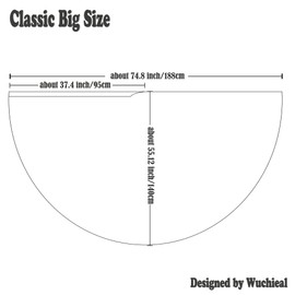 Wuchieal Porphetic Praise Dance Worship Flex Flags, radius 55" x 74" semicircle Dance Ministry Streamer (7#ORANGE-RED-PURPLE)