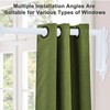 Swing Arm Curtain Rod, 47'' Long, 1.1'' Diameter, Rotate about