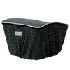 SAGISAKA 34280 Fashion Basket Cover for Bicycles, Back Cage, Black