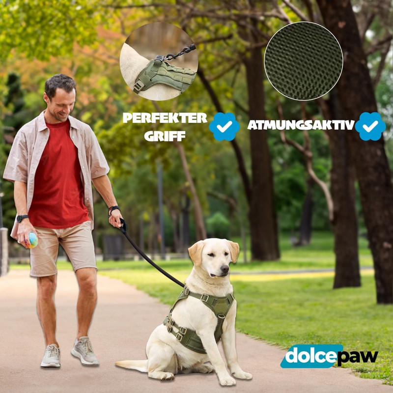 DOLCEPAW Dog Harness for Medium Dogs, Dog Harness, No Pull,
