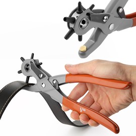 UNCO Leather Multi-Hole Puncher, Belt Punch Tool, Leather Hole Pricane