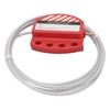 Cable Lockout Adjustable Design Corrosion Resistant Sturdy Durable Security Cable