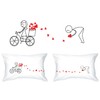 Human Touch, Love Trail Romantic His & Hers Pillow Cases