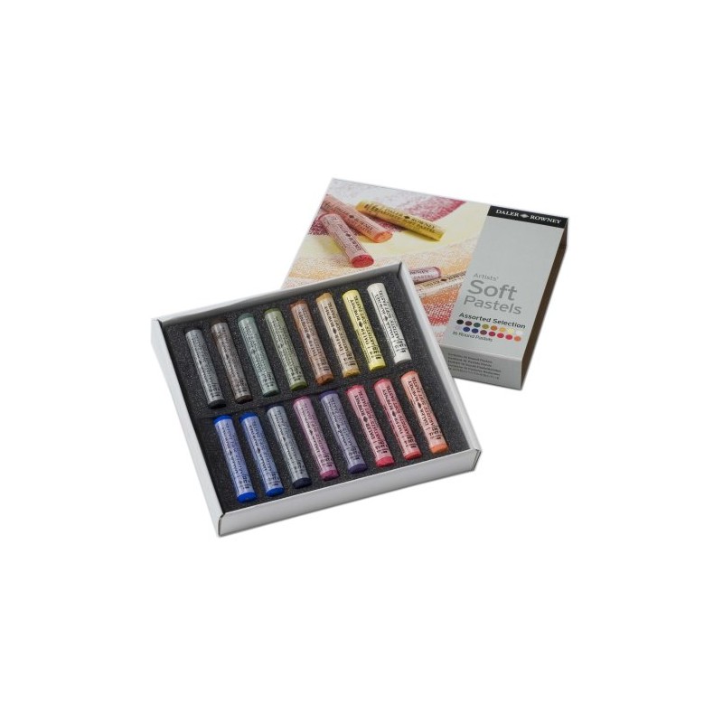 Daler Rowney Assorted Soft Pastel Set (Pack of 16),multicolour,153902016