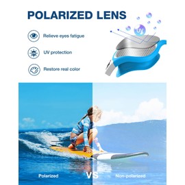 ZIONOR Kids Swim Goggles, G1 MINI UV Protection Anti-Fog Polarized Swimming Goggles for Age 6-14