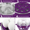 Elite Gourmet Easy Electric 7 Egg Capacity Cooker, Poacher, Omelet