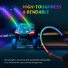 Ehaho 2 Pack 1FT LED Whip Lights With Spring Base,