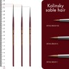 Kolinsky Sable Fine Detail Paint Brushes - 3pcs Detail Paint