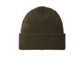 Port Authority Thermal Knit Cuffed Beanie C955, Olive Green, OSFA