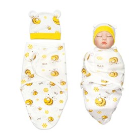Reborn Baby Doll Swaddle Blanket for 17-22 Inch Reborn Baby Boys Girl Dolls Soft Cotton Blanket Carry Newborn Infants Dolls Bee Clothing Accessories