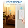 Remote Control Outlet, WILAWELS Wireless Light Switch, Removable Remote Light