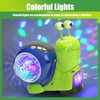 WRQIOO Crawling Toys Toddler Luminous Snail, Music Snail Toy with