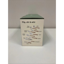 Figmint 10pc Silicone Cooking Utensil Set - White