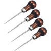 Dzxin Awls, 4 Pack Awl Tool Gourd Shape Wooden Handle