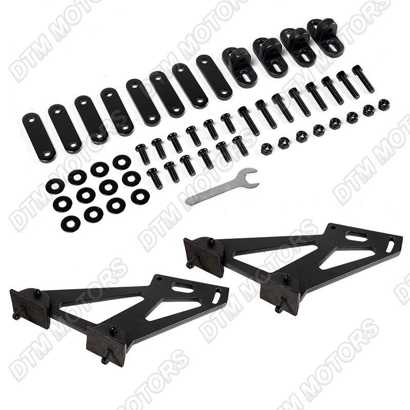 DTM Universal 57" TYPE-2 Painted White ABS GT Trunk Adjustable