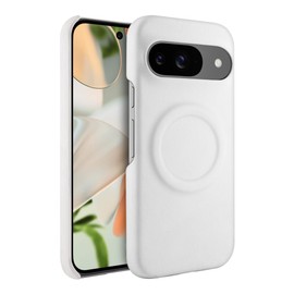 Aijohnny Phone Case for Google Pixel 9, [Compatible with Magsafe] Shockproof Protective Magnetic Phone Cover, Lightweight Slim Phone Holder for Women, Girl and Men (White)