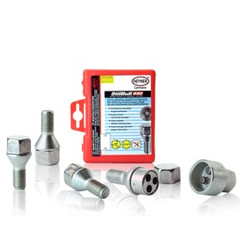 Heyner Locking Wheel Nuts M12x1.5 Fits Vauxhall Adam Models 2013 To 2024 Set 4 Locks Alloys Antitheft Protection Bolts I3