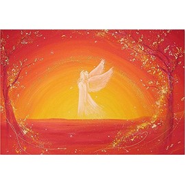 Henriettes-ART Spiritual Angel Picture, Art Photo: Always One Light Angel Picture, Yoga Decor
