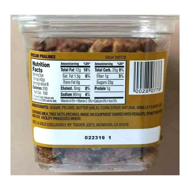 Trader Joe's 4 Packs Trader Joe’s Pecan Pralines 13 oz