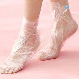 100 Vinyl Foot Covers, Dry Foot Moisturizing Care, Foot Cream, Foot Socks, Heel Care, Disposable / 발비닐커버 100장 건조한발 보습관리 풋크림덧신 뒤꿈치케어 일회용