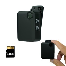 Lenofocus Body Camera 1080P 64GB Mini Wearable Body Cam, Small Size Clip on Pocket POV Camera, Portable Sports Video Recording Camcorder for Work Travel Pet Walking Fishing Security