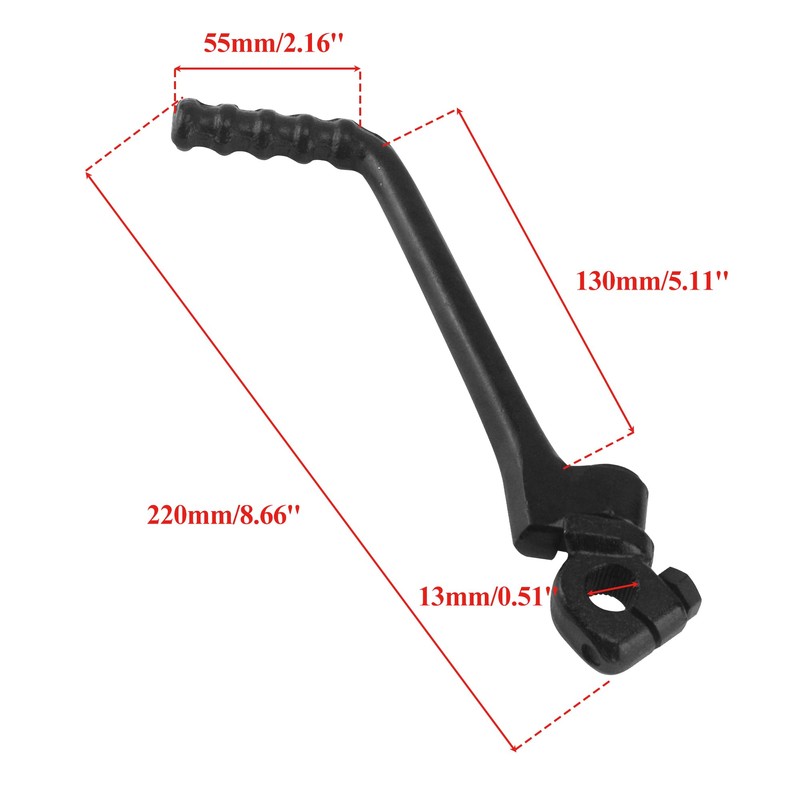 13mm 0.51'' Kick Starter Lever for 50cc 70cc 90cc 110cc