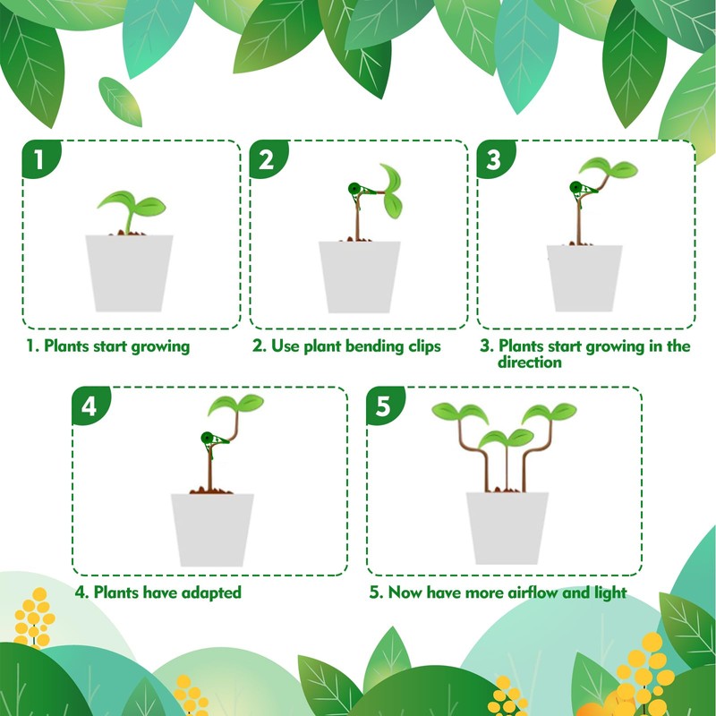 YUSHWENPTY Plant Bender Pack of 20 Lst Clips, Plant Clips,