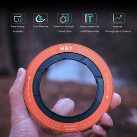 H&Y Step Up Rings for Filters Adapter Variable Step Up Ring Lens Filter Adapter Rings Stepping Up Ring 67-82mm to 82mm Red