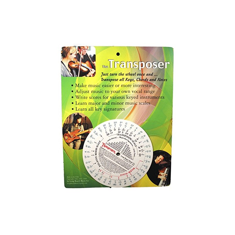 Music Transpose Tool for Notes, Chords and Key Signature