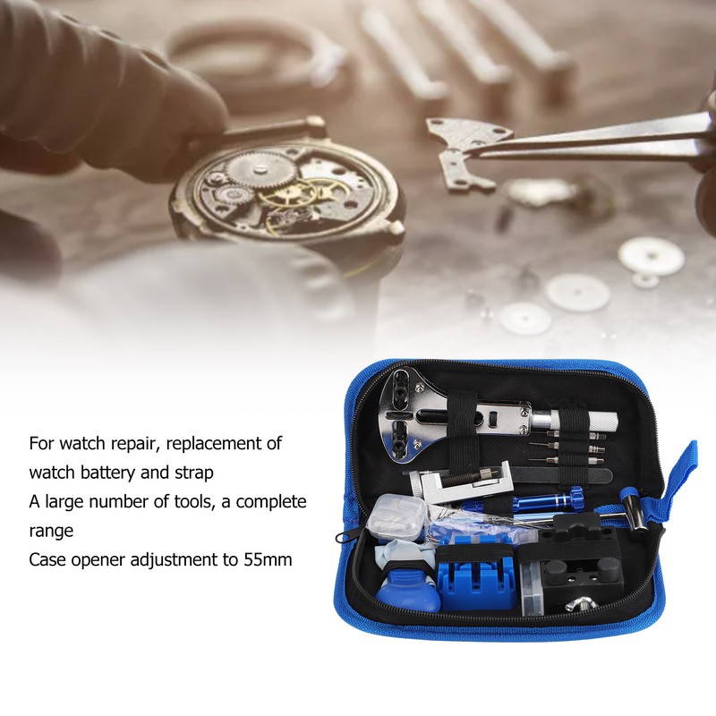 Watch Repair Kit Complete Tools Adjustment Portable Professional Spring Bar