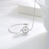 ZIPPICE Compass Bracelet 925 Sterling Silver Cubic Zirconia Bracelet Compass