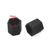 uxcell 20pcs 15mm Black Silicone Car Tyre Wheel Hub Screw