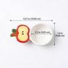 4.3 Inch Cute Dipping Bowls - Novelty Sauce Bowls, Apple
