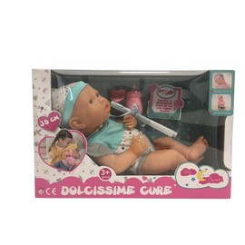 Doll with Baby Bottle and Pacifier 35 cm Cute Care Baby Doll Cute Like a Real Child