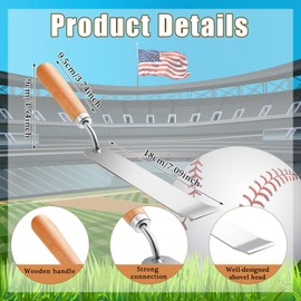Lanties 6 Pcs Baseball Dig Out Tool Softball Equipment Baseball Bases Scoop Ball Anchor Clean Out Tool for Baseball Training