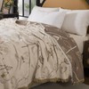 Lemfux 4-Layer 100% Cotton Muslin Cooling Blanket, Boho Floral Gauze