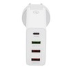 53W 4 Port Mobile Phone Charger 20W PD QC3.0 Fast